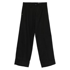 White Sand Women Cotton Flared Trousers